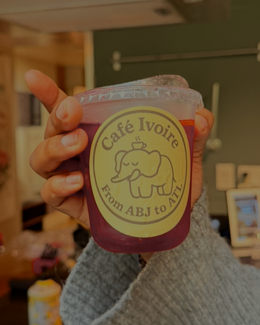 Matcha latte close-up